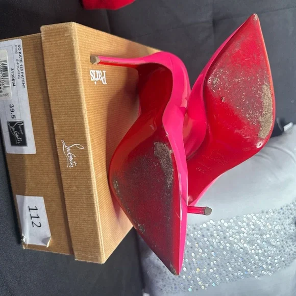 Christian Louboutin Vibrant Pink Heels - Picture 7 of 7